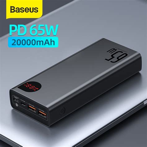 baseus  power bank mah portable fast charging powerbank type  pd qucik charging