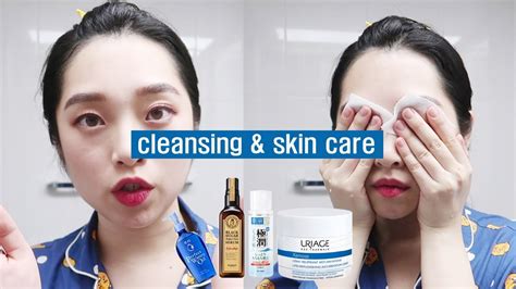 건조함 극뽁 클렌징and스킨케어 루틴 Cleansing Skincare Routine ㅣhyuna Youtube