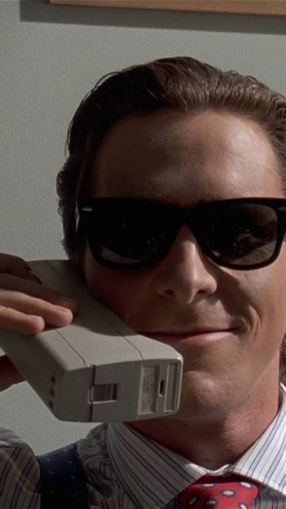 Bale Sunglasses Patrick Bateman Movie Stills Phones Wallpaper