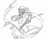 Blazblue Calamity Trigger Pages Kisaragi Jin Coloring Character Another sketch template