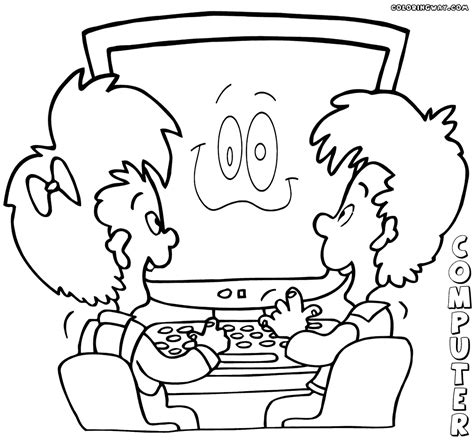 computer coloring pages  kids coloring home
