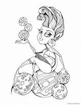 Coloring Pages Girl Pinup Printable Getcolorings Color Popular sketch template