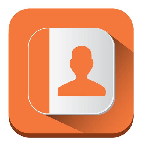 contacts icon long shadow ios iconset pelfusion