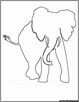 Outline Elephant African Drawing Coloring Line Animal Drawings Elephants Silhouette Pencil Trunk Animals Drawn Template Tattoo Color Clipartix Popular Fun sketch template