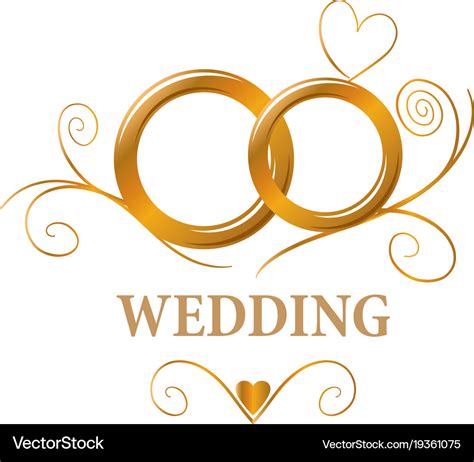 logo wedding royalty  vector image vectorstock