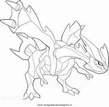 Kyurem Coloring Pokemon Pages Template Getcolorings Legendary sketch template