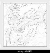 Contour Topographic Geographic Elevation Topography Heightmap sketch template