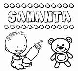 Nombre Samanta Pintar sketch template