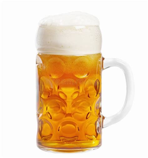 beer mug stock image image  golden handle tasty glass