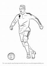 Ronaldo Cristiano Footballers Getdrawings sketch template