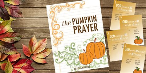 teach  kids  pumpkin prayer christ centered holidays