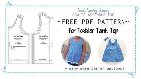 girls downloadable  dandelion tank  sewing pattern size