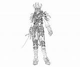 Skyrim Coloring Elder Scrolls Dragon Pages Armor Collections Daedric Slayer Printable Fujiwara Yumiko Female Sketch Drawings Designlooter sketch template