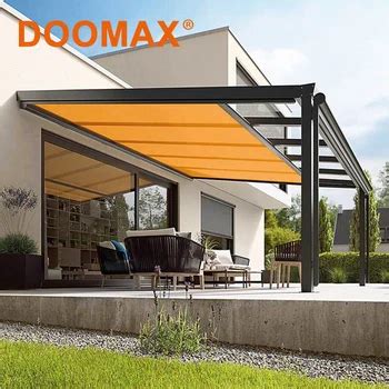 dx retractable metal roof pergola awning systems buy metal roof awningretractable roof