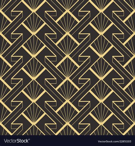 abstract art deco modern geometric tiles pattern vector image