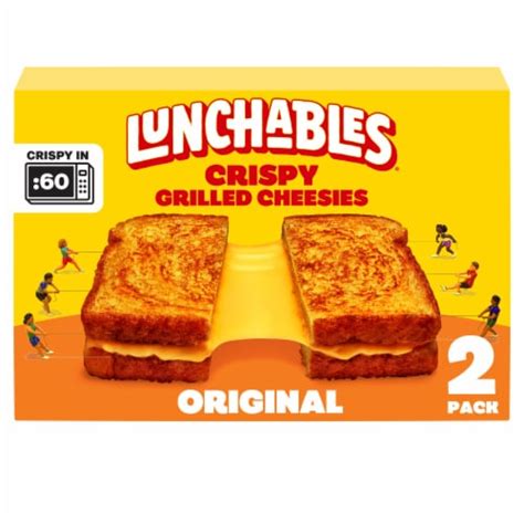 lunchables crispy grilled cheesies original american cheese sandwich