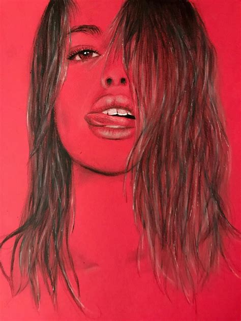 In Red Erotic Sheet Pencil And Pastel Drawing On Red Canson Etsy