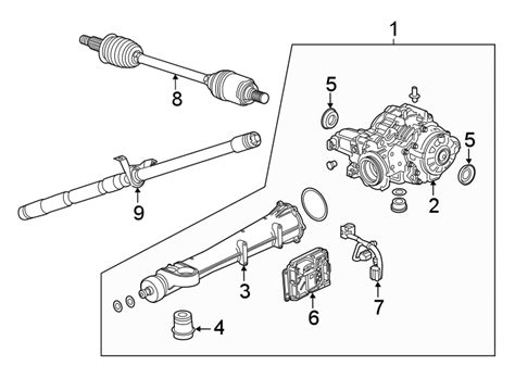 diagram rear suspension axle differential   gmc terrain