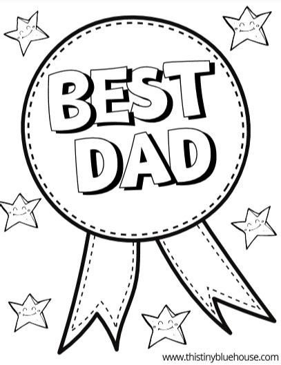 cute printable fathers day coloring pages  tiny blue house