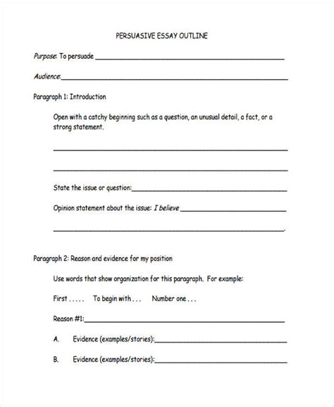 opinion essay outline   write  opinion essay