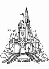 Disneyland Chateau Château Vectoriel Coloriages sketch template