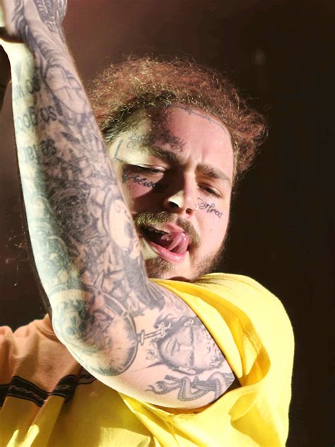 Post Malone Tattoos And Their Meanings Photos Hollywood Life
