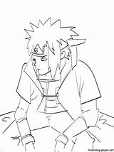 Coloring Minato Pages Popular Namikaze sketch template