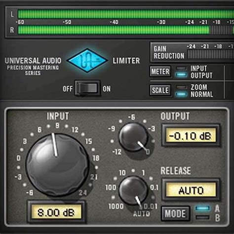 precision limiter uad audio plugins universal audio