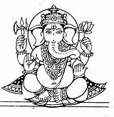 Ganesha Coloring Ganesh Colouring Bal Drawing Pages Shirleytwofeathers sketch template