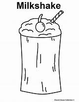 Coloring Milkshake Pages Milk Shake Kids Food Template Milkshakes 1019 Shakes Printable Templates 44kb sketch template