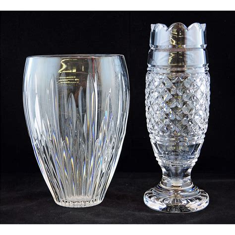 signed waterford crystal vases