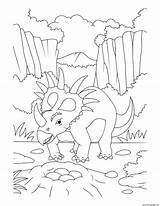 Coloring Eggs Styracosaurus Dinosaur Pages Printable sketch template
