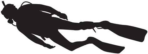 scuba diver silhouette clipart   cliparts  images