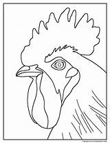 Rooster Coloring Pages Getcolorings sketch template
