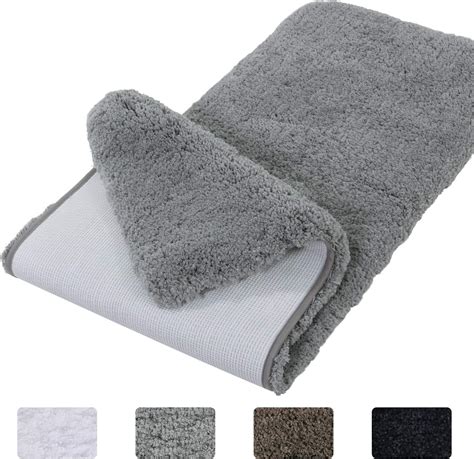 lifewit tapis de bain absorbant antiderapant extra epais tapis de douche microfibre de pour