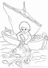 Fisherman Coloring Pages Getdrawings sketch template