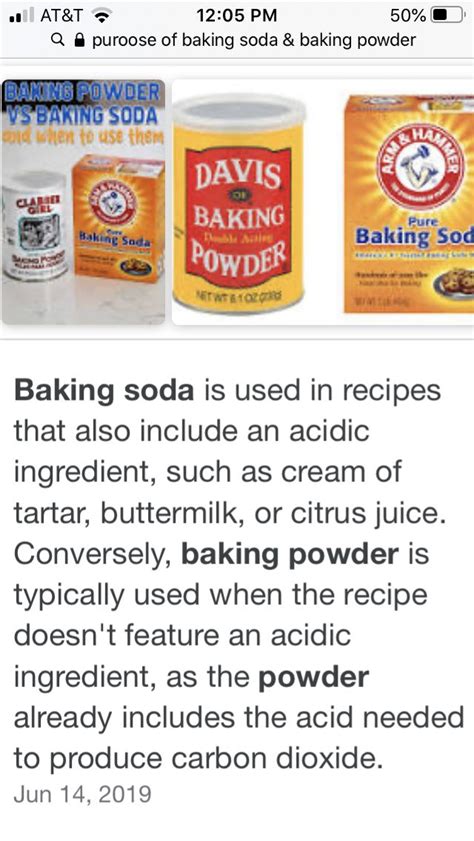 pin  pamela luckey  good   baking soda baking powder