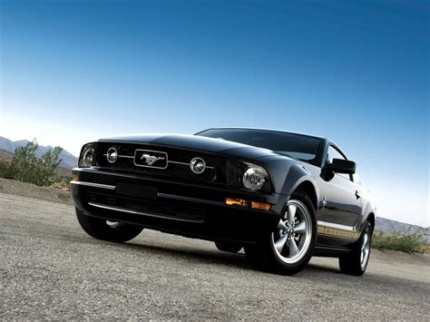 resolution  gen black ford mustang coupe car hd wallpaper wallpaper flare
