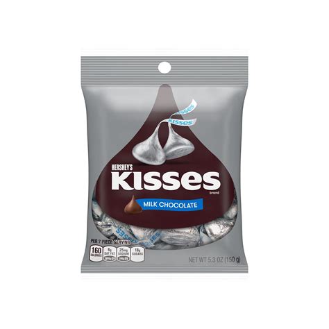 hershey s kisses milk chocolate candy individually wrapped 5 3 oz