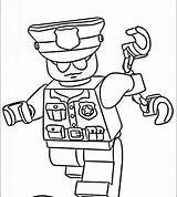 Lego Policeman Robbers sketch template