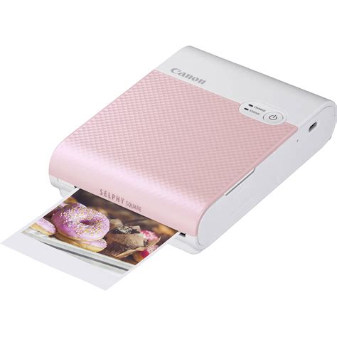 canon selphy square qx10 compact photo printer pink 4109c002