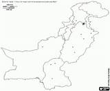 Pakistan Map Coloring Pages Countries Political Asia Maps Oncoloring sketch template