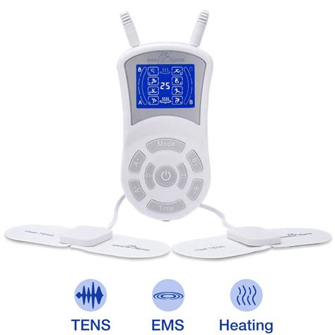 easyathome rechargeable compact wireless tens unit electric ems muscle stimulator pain relief