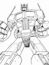 Optimus Transformers Sideswipe Starscream sketch template