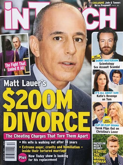 matt lauer not getting divorce from wife replaced on today show despite report