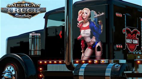 American Truck Simulator Harley Quinn Custom W900 Phantom Hot Rod