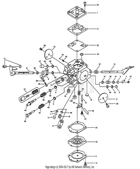 walbro carburetor wg   parts diagram  wg   parts list