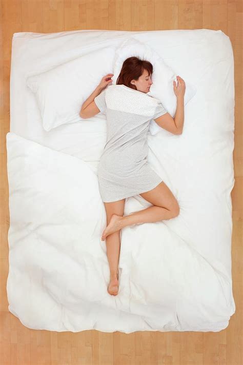 Woman Lying In Bed Photograph By Ian Hooton Science Photo Library