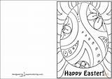 Easter Coloring Card Pages Happy Cards Printable Supercoloring Colorings sketch template