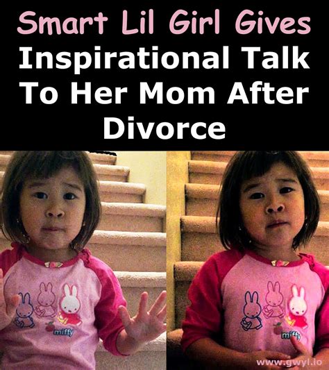smart lil girl gives inspirational talk to her mom after